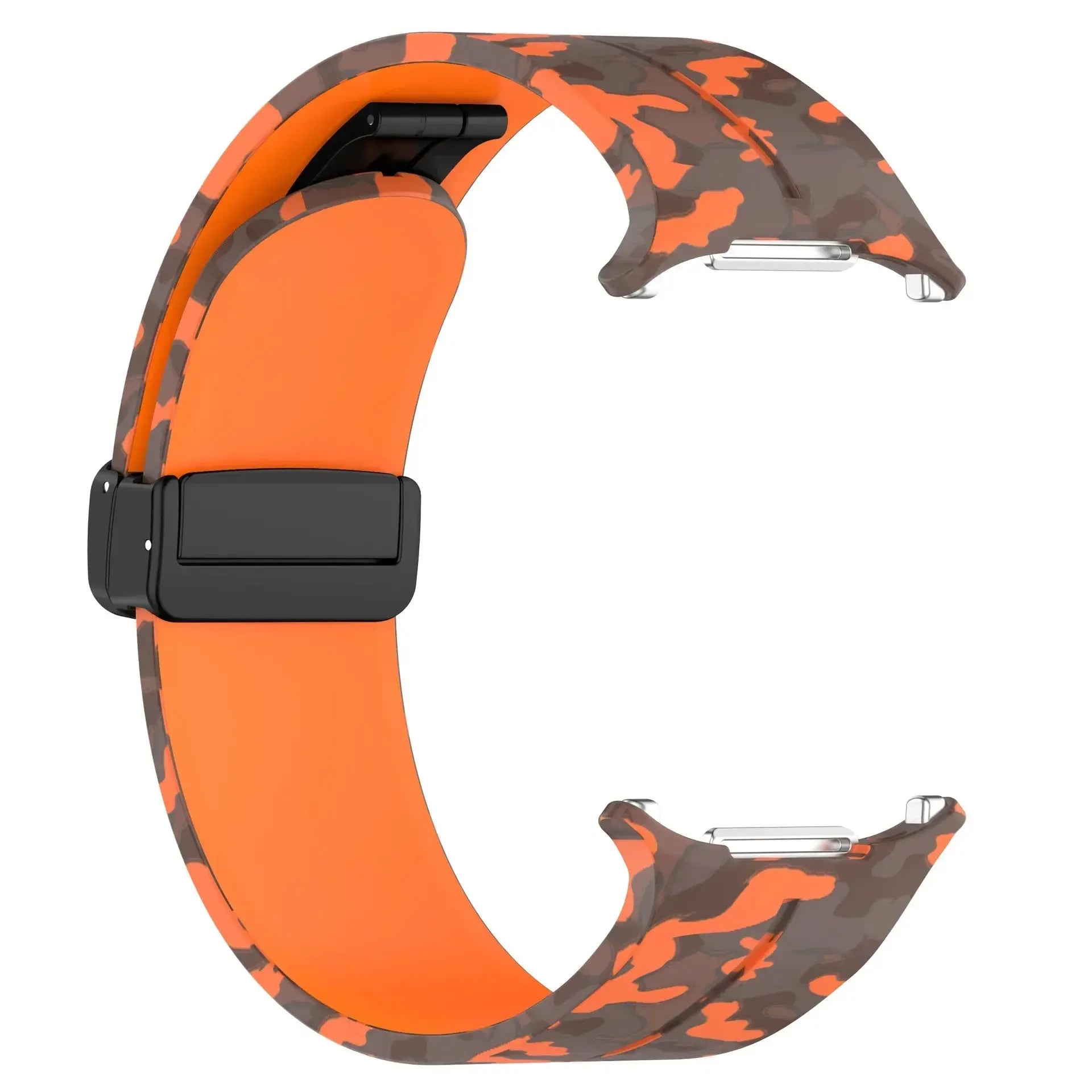 Camouflage Band for Samsung Galaxy Watch Ultra 47mm Silicone Magnetic Bracelet for Galaxy Watch 7 Ultra Replacement Watchband Pinnacle Luxuries