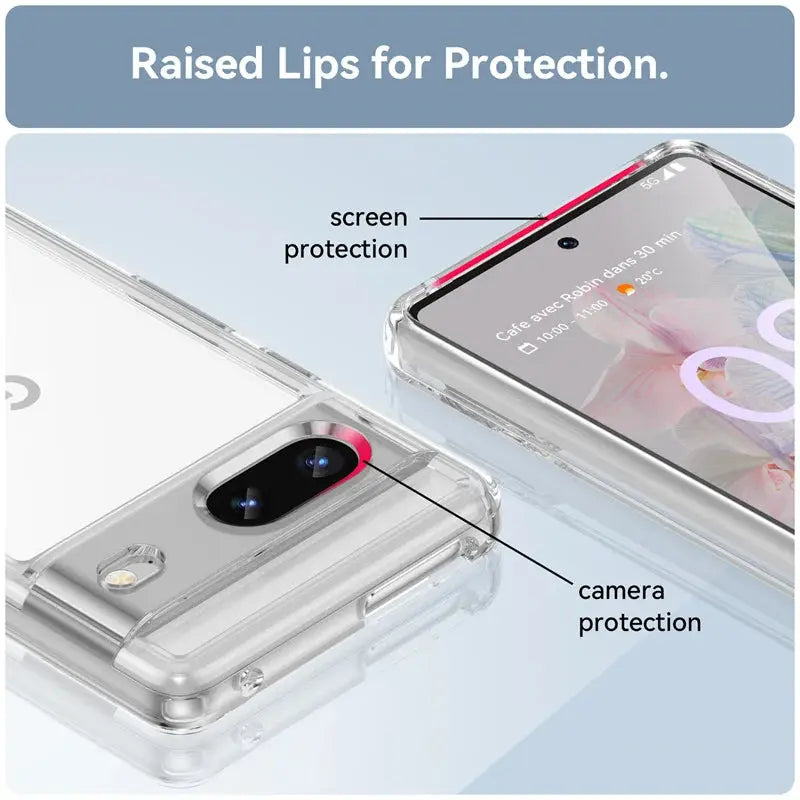 For Google Pixel 7 Case Cover Google Pixel 7 Capa Shockproof Bumper Clear Transparent Multicolour Fundas Google Pixel 7 8 Pro 7A Pinnacle Luxuries