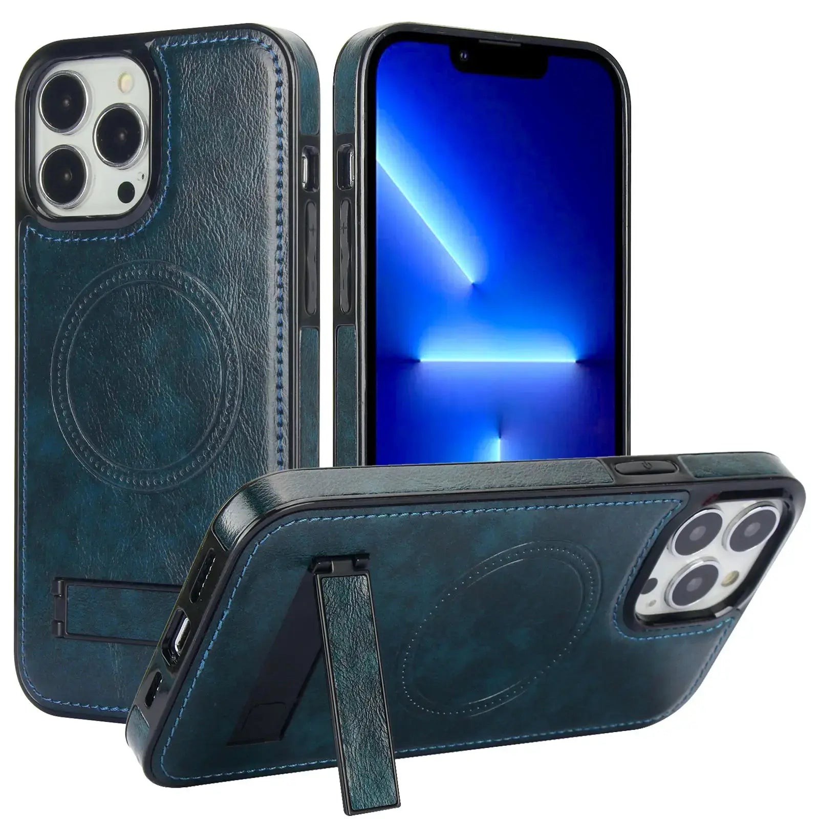 MagnoShield Pro Stand Case for iPhone 14 & 15 - Elite Defense Series - Pinnacle Luxuries