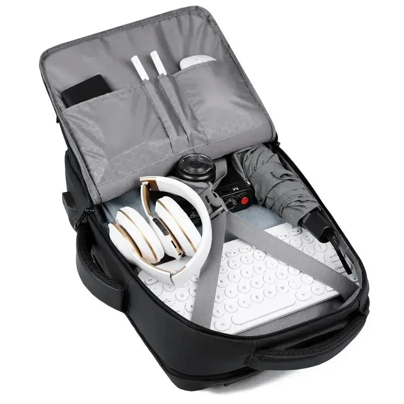 Men Large Capacity Backpack USB Charging Male Laptop Bagpack Waterproof Business Travel Back Pack Luggage Bag Mochila Pinnacle Luxuries