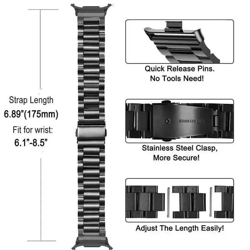 Metal Band For Samsung Galaxy Watch Ultra 47mm Stainless Steel Bracelet Wristband For Galaxy Watch 7 Ultra 47mm Belt Accessories Pinnacle Luxuries