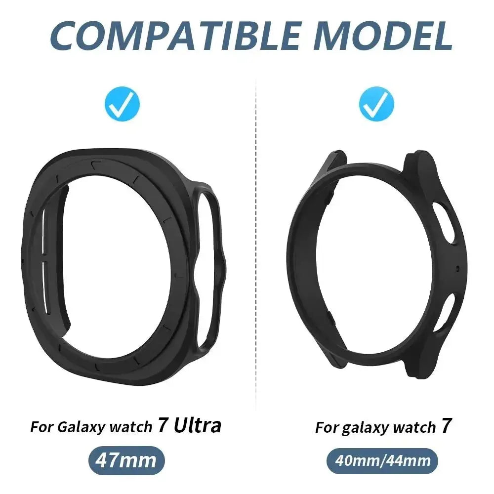 PC Matte Watch Case for Samsung Galaxy Watch 7 44mm 40mm Hard Bumper All-Around Shell for Galaxy Watch 7 Ultra 47mm Accessories Pinnacle Luxuries