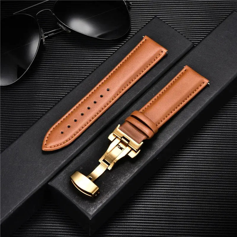 LuxeLeather Genuine Calfskin Watchband - Pinnacle Luxuries