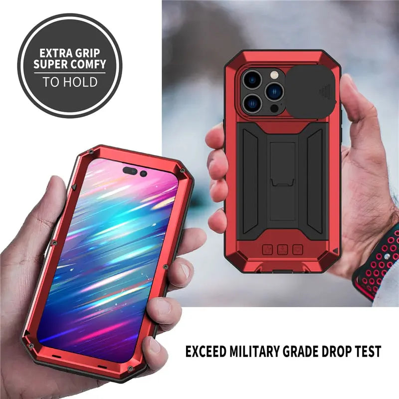 Rugged Full Body Military Grade Screen Protector Case For iPhone 14 / iPhone 13 - Pinnacle Luxuries