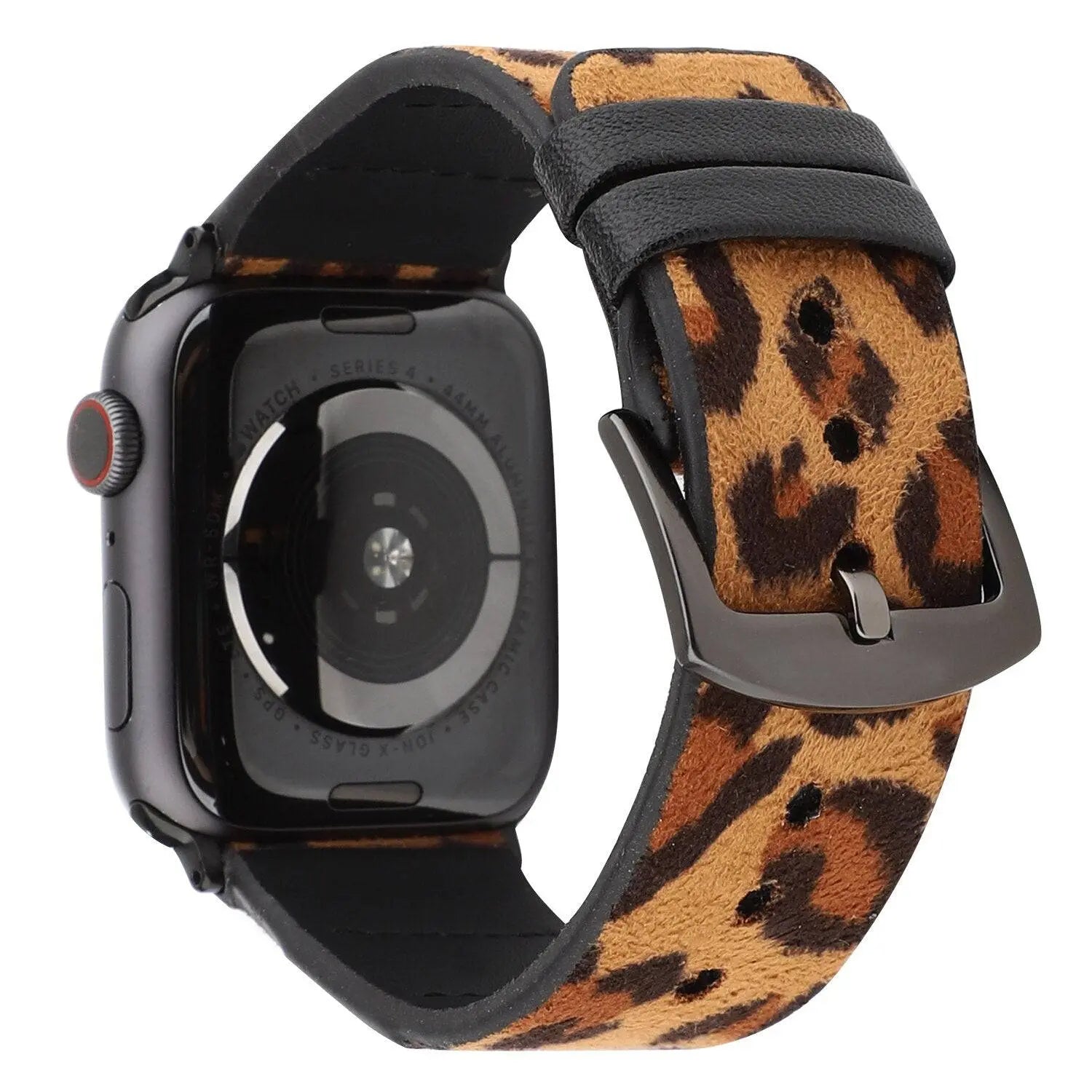 Custom Genuine Leather Leopard Women's Apple Watch Band - Pinnacle Luxuries